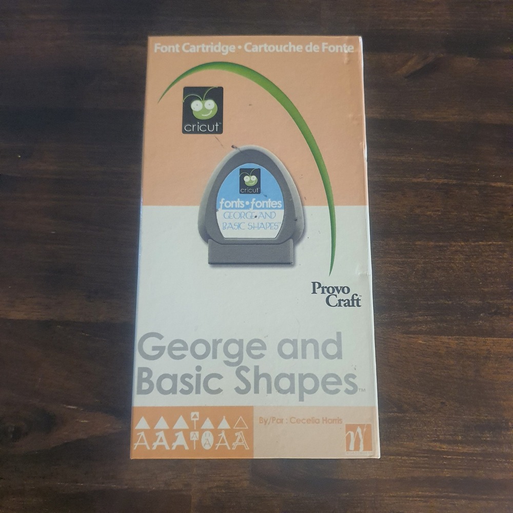 Cricut George and Basic Shapes Font Cartridge Provo Craft 29-0025 Scrapbooking